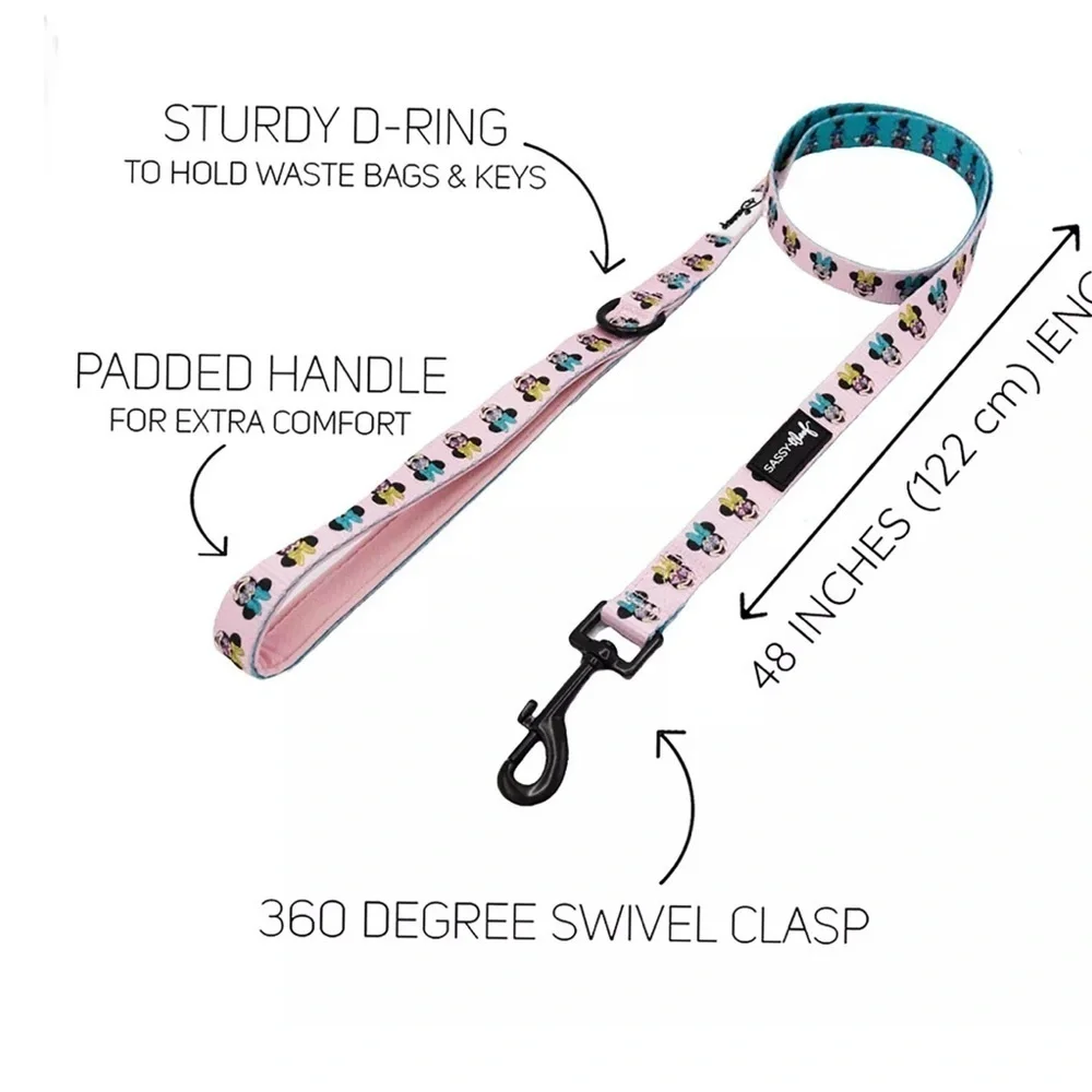 Disney Minnie Mouse Dog Leash by Sassy Woof